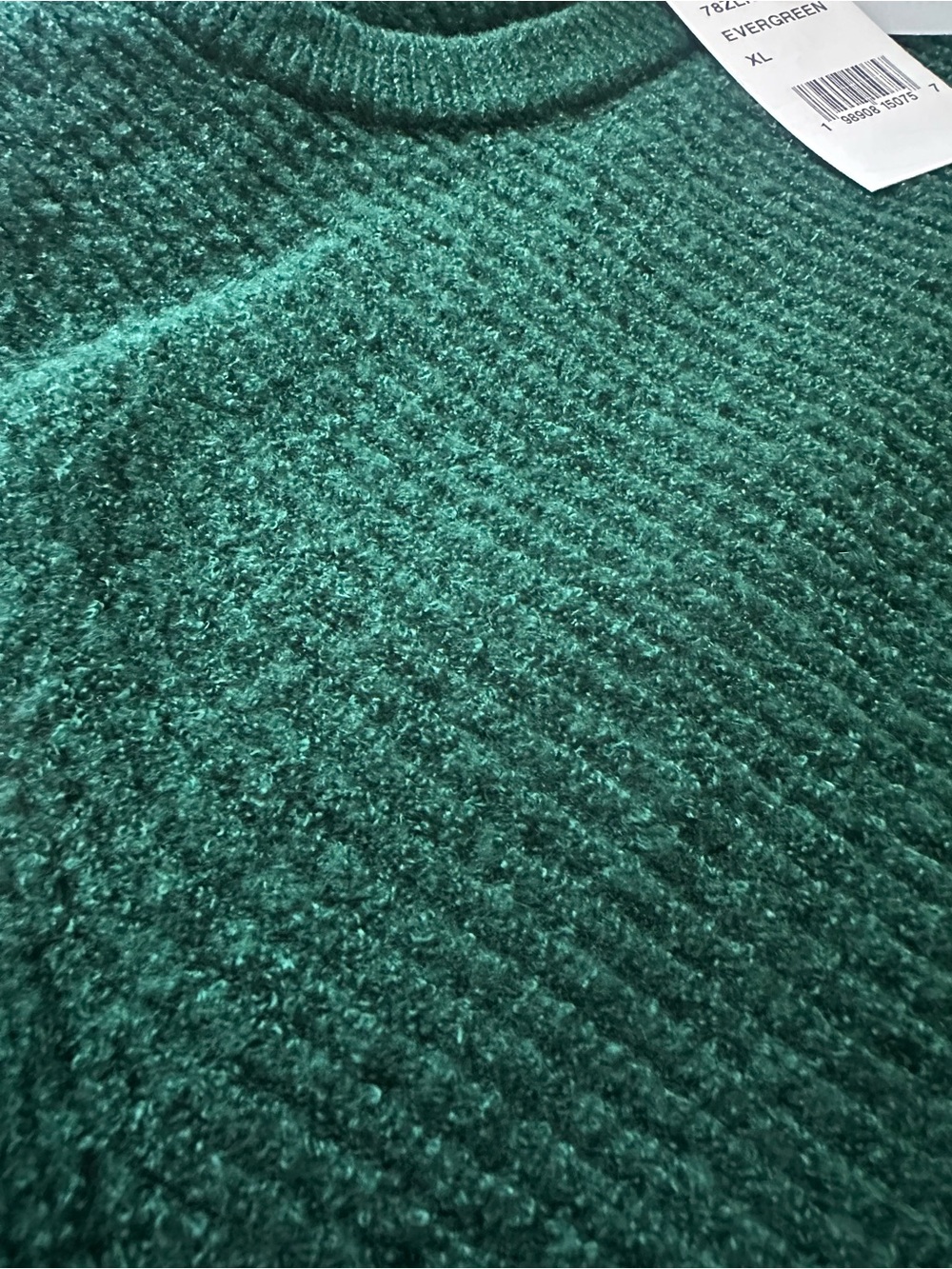 FRENCH CONNECTION Vhari Knit Sweater MSRP $128 XL Wool Blend Evergreen - Picture 3 of 6